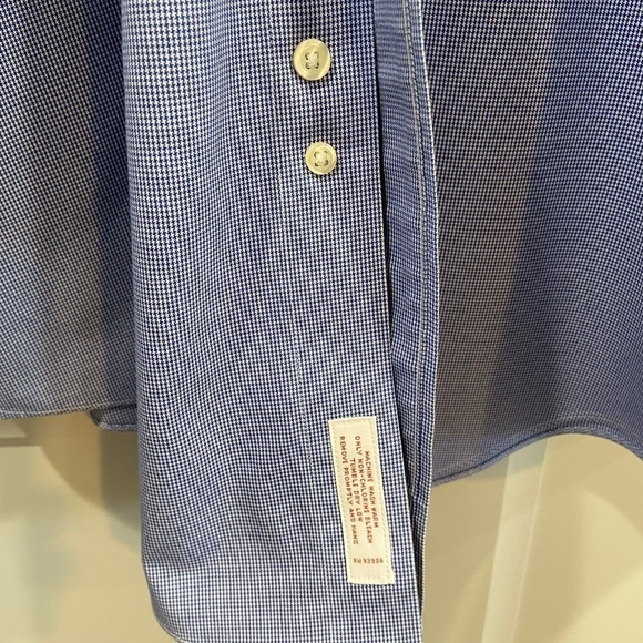 BROOKS BROTHERS Blue Dress Shirt, 15" 34 - Picture 5 of 6